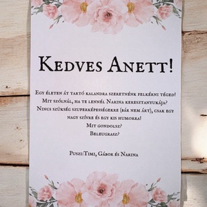 Keresztszülő felkérő, Otthon & Életmód, Papír, írószer, Meghívó, Ajándékozás kellékei, Mindenmás, MESKA
