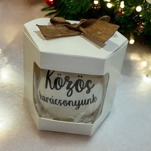 Névre szóló karácsonyfagömb - karácsony - karácsonyi lakásdekoráció - karácsonyfadíszek - Meska.hu