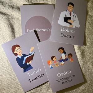 Játszva angolul - Foglalkozások, Játék & Sport, Készségfejlesztő és Logikai játék, Oktató játékok, Fotó, grafika, rajz, illusztráció, MESKA