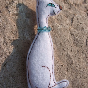 Sziámi cicus - kitűző - ékszer - kitűző és bross - kitűző - Meska.hu