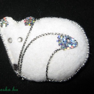 Ezüstróka , Ékszer, Kitűző és Bross, Ékszerkészítés, Varrás, MESKA