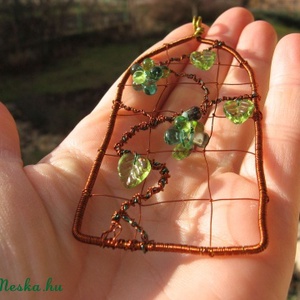 Szőlőlugas - medál - ékszer - nyaklánc - medálos nyaklánc - Meska.hu