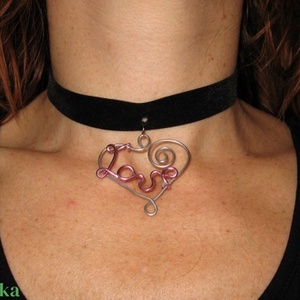 Love nyakpánt, nyaklánc - ékszer - nyaklánc - nyakpánt, gallér - Meska.hu