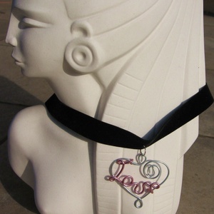 Love nyakpánt, nyaklánc - ékszer - nyaklánc - nyakpánt, gallér - Meska.hu