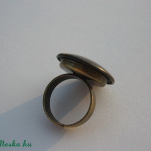 Virágos rézgyűrű - ékszer - gyűrű - statement gyűrű - Meska.hu