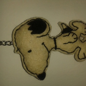 Snoopy kulcstartó - Mariann72 részére -  - Meska.hu