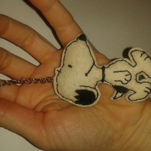Snoopy kulcstartó - Mariann72 részére -  - Meska.hu