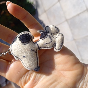 Snoopy kulcstartó - Meska.hu