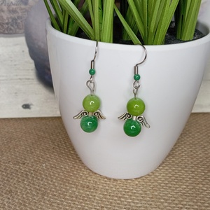 Védelmező ásvány angyalka fülbevaló - Meska.hu