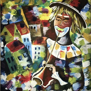 Városi bohóc - Meska.hu