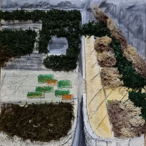 NM absztrakció - művészet - festmény - festmény vegyes technika - Meska.hu