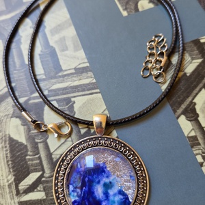 Kozmosz, Ékszer, Nyaklánc, Medálos nyaklánc, Ékszerkészítés, Festészet, MESKA