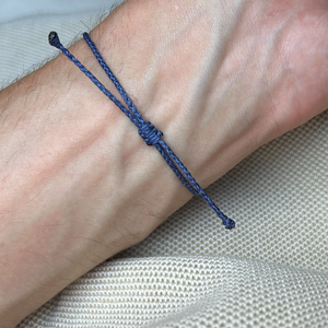 Heritage Thin - Admiral Navy - ékszer - karkötő - fonott karkötő - Meska.hu