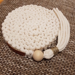 Makramé poháralátét - otthon & életmód - konyhafelszerelés, tálalás - tálalás - tányér- és poháralátét - Meska.hu