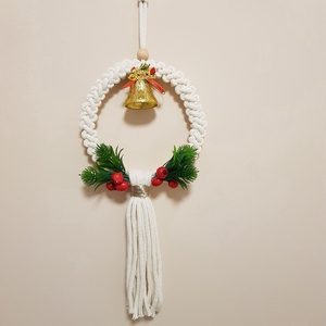 Karácsonyi kopogtató - karácsony - adventi díszek - adventi ajtódísz - Meska.hu