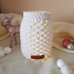 Makramé asztaldísz - otthon & életmód - dekoráció - asztal és polc dekoráció - asztaldísz - Meska.hu