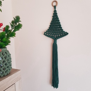 Makramé karácsonyfa - Meska.hu