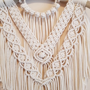 Agancsos makramé falidísz - otthon & életmód - dekoráció - fali és függő dekoráció - falra akasztható dekor - Meska.hu