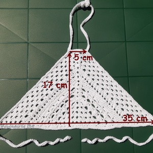 Horgolt lányka kánikula felső (top)  - ruha & divat - babaruha & gyerekruha - póló - Meska.hu