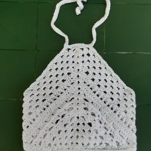 Horgolt lányka kánikula felső (top)  - ruha & divat - babaruha & gyerekruha - póló - Meska.hu