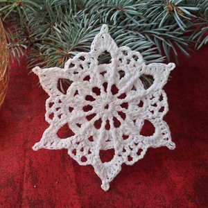 Horgolt karácsonyi dísz - karácsony - karácsonyi lakásdekoráció - karácsonyfadíszek - Meska.hu