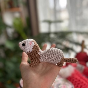 Horgolt görényke! - játék & sport - plüssállat & játékfigura - más figura - Meska.hu