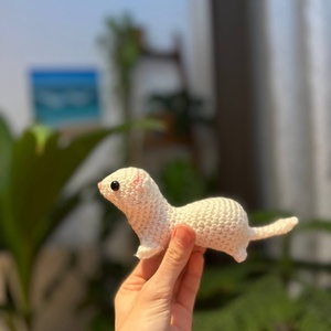 Horgolt görényke! - játék & sport - plüssállat & játékfigura - más figura - Meska.hu