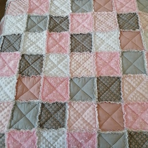 Rongypaplan /rag quilt patchwork takaró  - otthon & életmód - babaszoba, gyerekszoba - babatakaró, gyerek pléd - Meska.hu