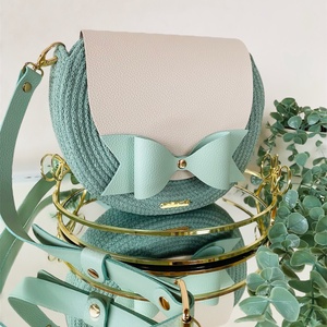 Különleges női táska, valódi bőr kiegészítőkkel - táska & tok - kézitáska & válltáska - vállon átvethető táska - Meska.hu