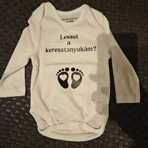 Egyedi baba body, Baba bejelentő body - ruha & divat - babaruha & gyerekruha - body - Meska.hu