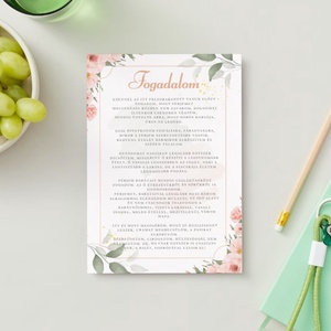 Lánybúcsú oklevél sablon, fogadalom és 10 parancsolat - esküvő - lánybúcsú - Meska.hu