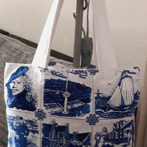 Hollandiás szatyor - táska & tok - bevásárlás & shopper táska - shopper, textiltáska, szatyor - Meska.hu