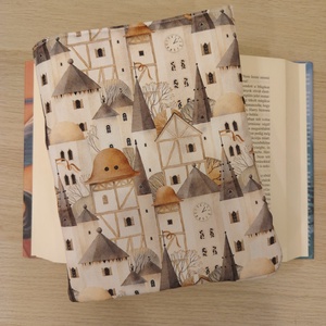 Vízhatlan ölelhető könyvtok ( házikók )), Könyv & Zene, Könyvtok, Varrás, MESKA