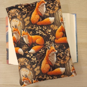 Nagy zárható vízhatlan könyvtok/ tablet tok  (róka)) , Otthon & Életmód, Papír, írószer, Könyv- és füzetborító, Varrás, MESKA