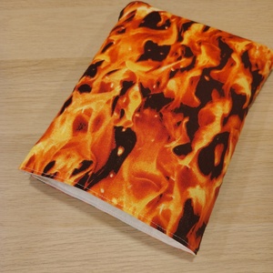 Tüzes könyvtok - otthon & életmód - papír, írószer - könyv- és füzetborító - Meska.hu