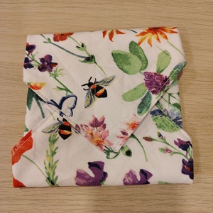 Mezei virágok újraszalvéta - táska & tok - uzsonna- & ebéd tartó - szendvics csomagoló - Meska.hu