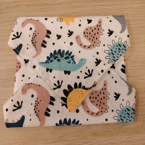 Dinós újraszalvéta - táska & tok - uzsonna- & ebéd tartó - szendvics csomagoló - Meska.hu