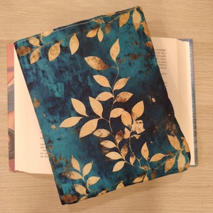 Vízhatlan ölelhető könyvtok (leveles inda) , Könyv & Zene, Könyvtok, Varrás, MESKA