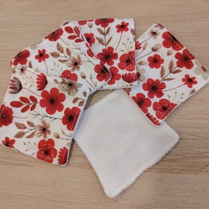 Virágos arctisztító párnácskák, Szépségápolás, Arcápolás, Arctisztító korong, Varrás, MESKA