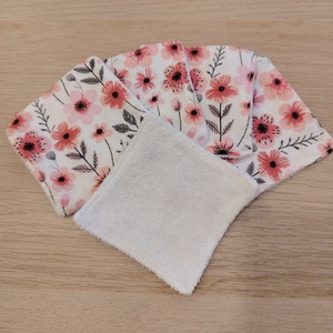 Virágos arctisztító párnácskák, Szépségápolás, Arcápolás, Arctisztító korong, Varrás, MESKA