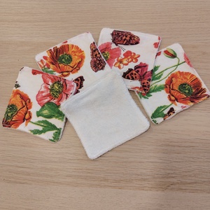 Pipacsos arctisztító párnácskák - Meska.hu