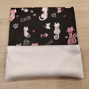 Szerelmes cicák nasi tasak - táska & tok - uzsonna- & ebéd tartó - szendvics csomagoló - Meska.hu