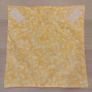 Halacskás  újraszalvéta (narancs) - táska & tok - uzsonna- & ebéd tartó - szendvics csomagoló - Meska.hu