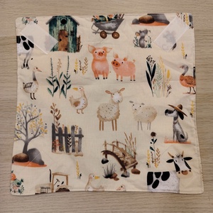 Farmos újraszalvéta, Táska & Tok, Uzsonna- & Ebéd tartó, Szendvics csomagoló, Varrás, MESKA