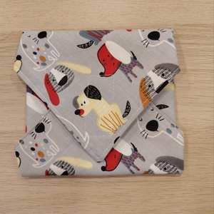 Kutyás újraszalvéta - táska & tok - uzsonna- & ebéd tartó - szendvics csomagoló - Meska.hu