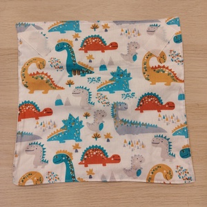 Dinós újraszalvéta, Táska & Tok, Uzsonna- & Ebéd tartó, Szendvics csomagoló, Varrás, MESKA