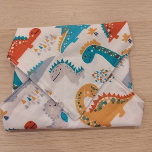 Dinós újraszalvéta - táska & tok - uzsonna- & ebéd tartó - szendvics csomagoló - Meska.hu