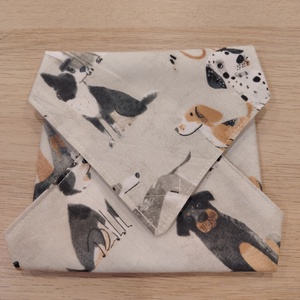 Kutyás újraszalvéta - táska & tok - uzsonna- & ebéd tartó - szendvics csomagoló - Meska.hu