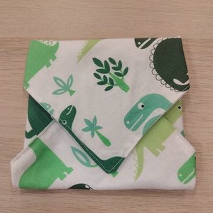 Dínós újraszalvéta - táska & tok - uzsonna- & ebéd tartó - szendvics csomagoló - Meska.hu