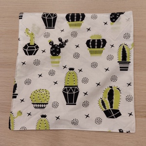 Kaktusz újraszalvéta, Táska & Tok, Uzsonna- & Ebéd tartó, Szendvics csomagoló, Varrás, MESKA